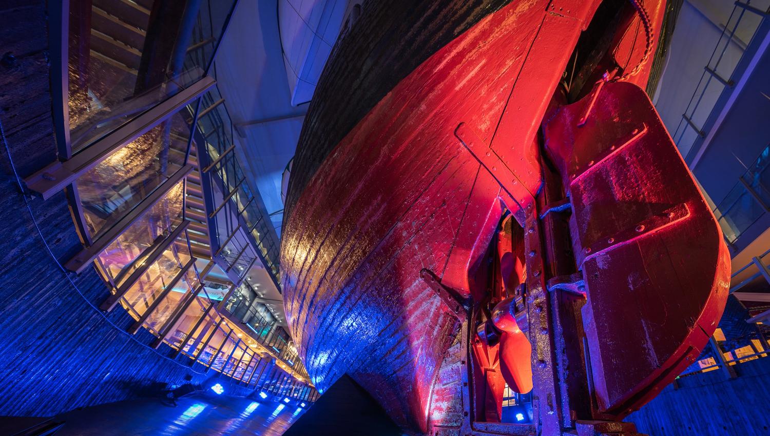 Detail of the Fram's rudder