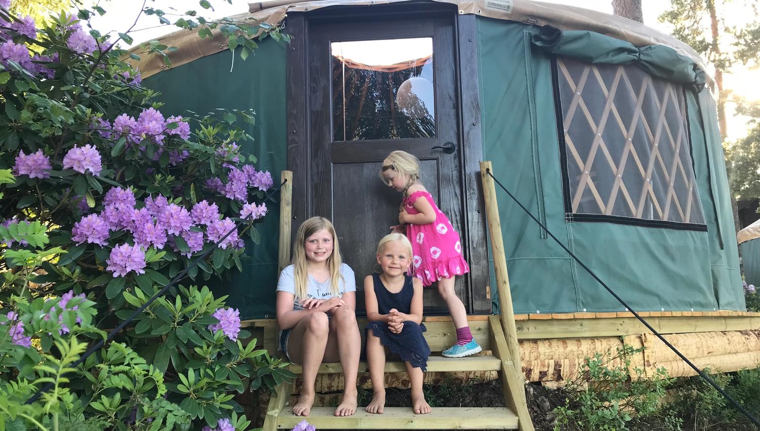 Yurter i Mineralparken