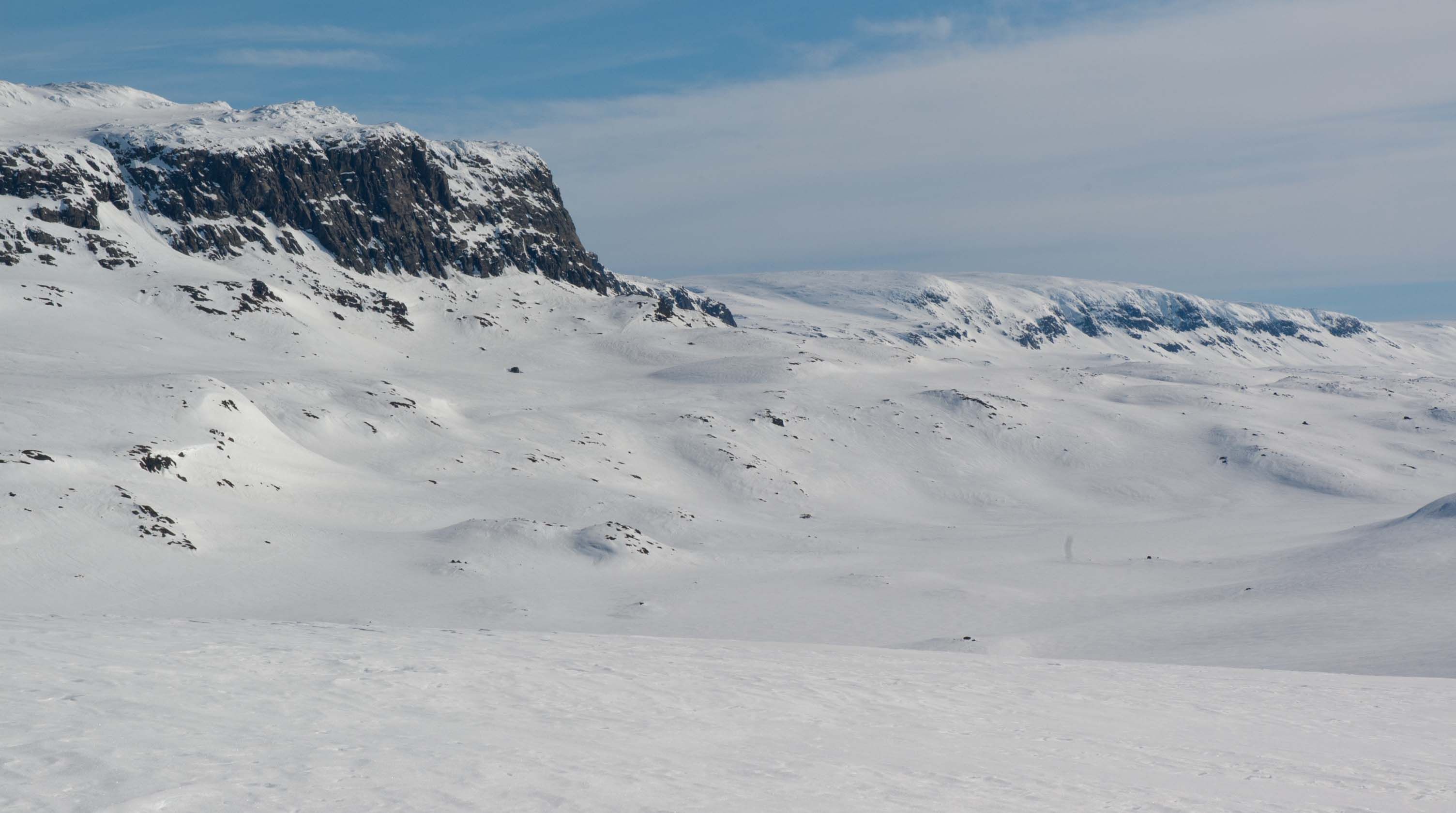 Section of the mountain ridge Hallingskarvet.