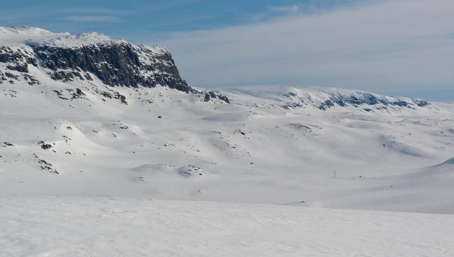 Section of the mountain ridge Hallingskarvet.