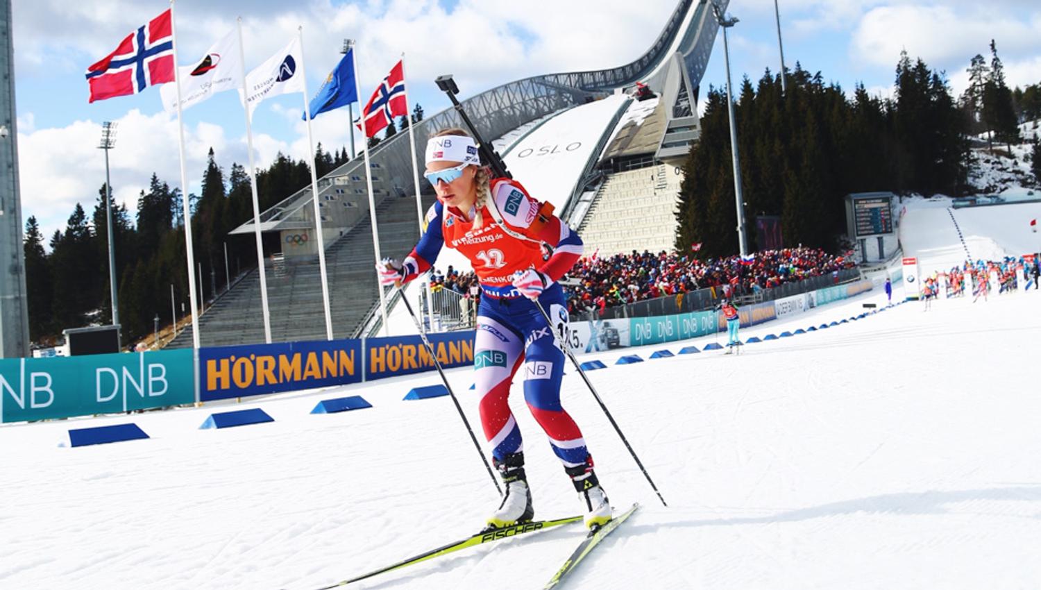 Skier during relay.