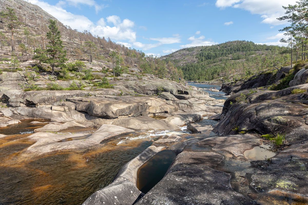 the pot holes in Nissedal