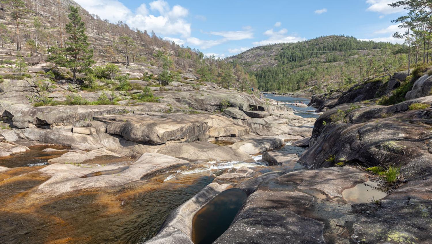 the pot holes in Nissedal