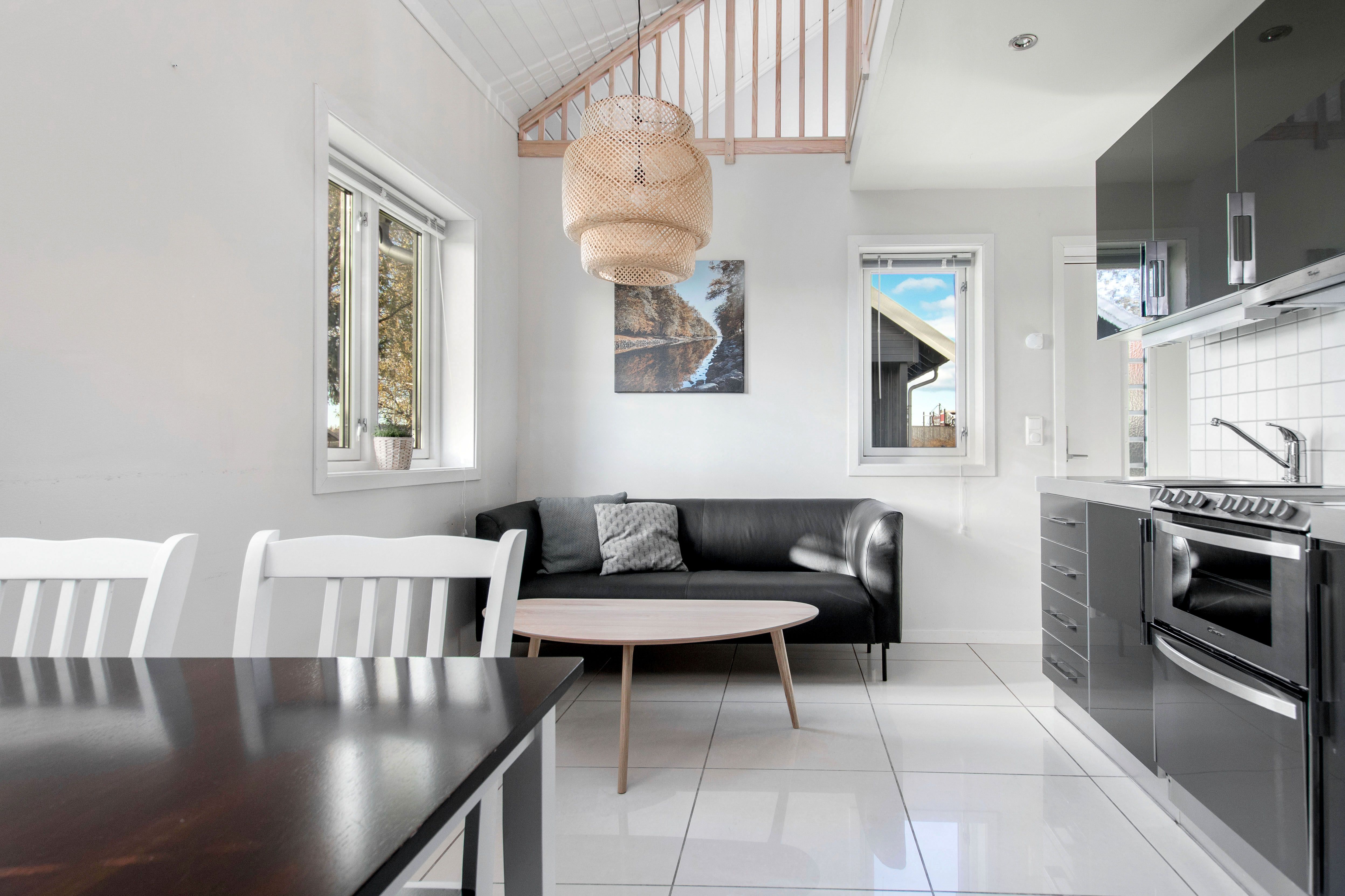 Stue og kjøkkenkrok