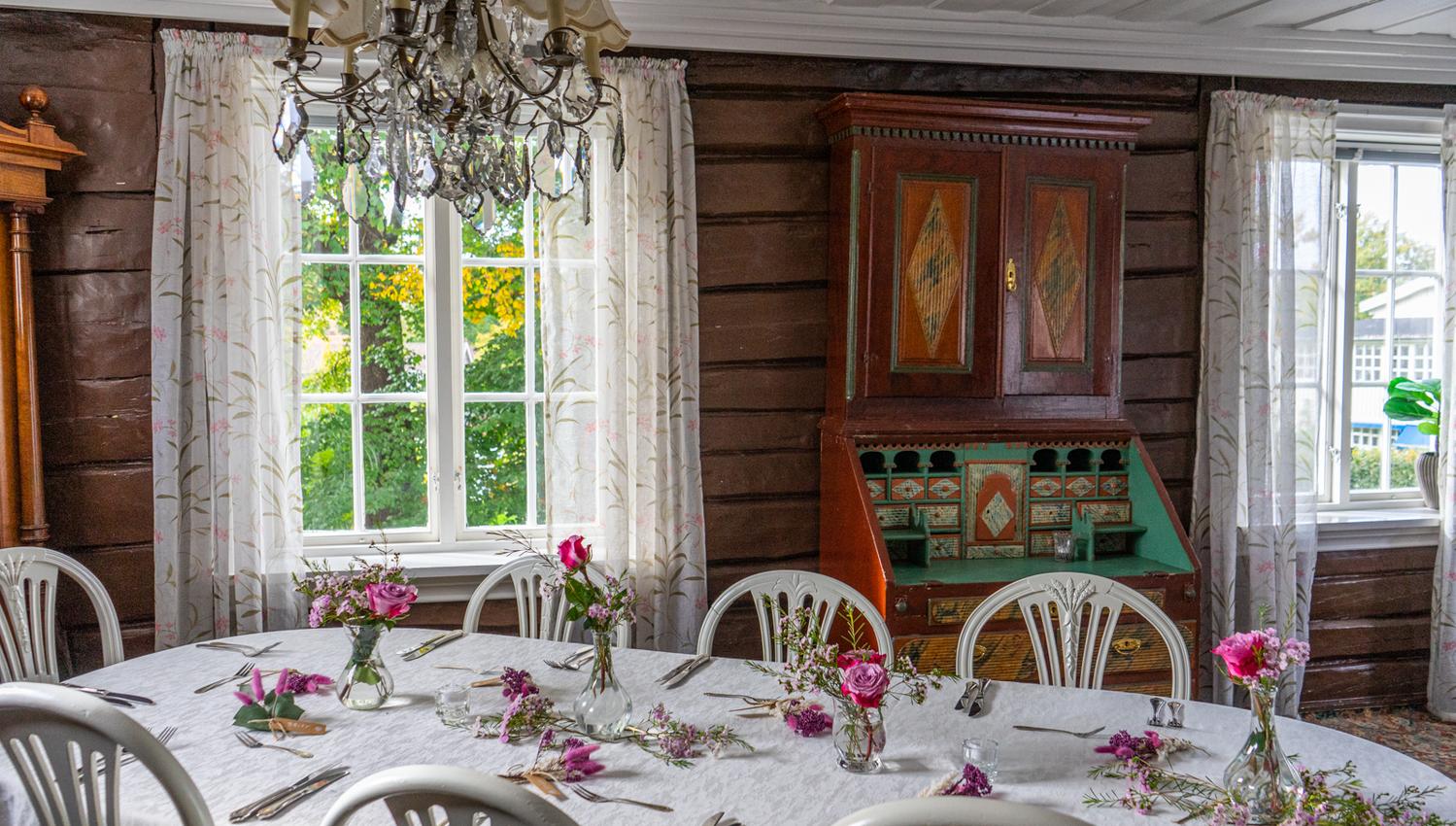 Selskapslokalet i andre etasje.