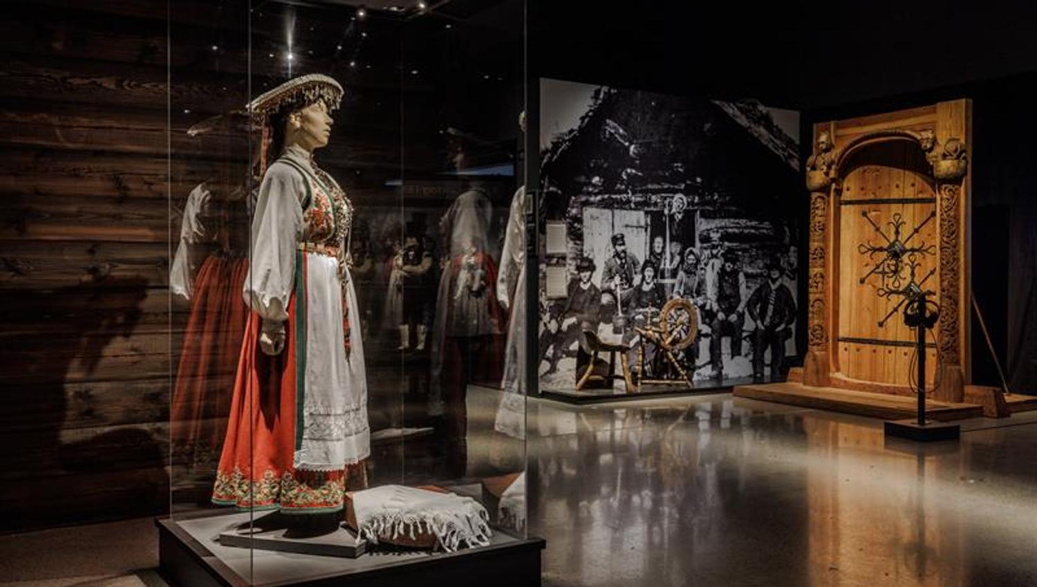 Frå utstillinga på Vest-Telemark Museum Eidsborg.