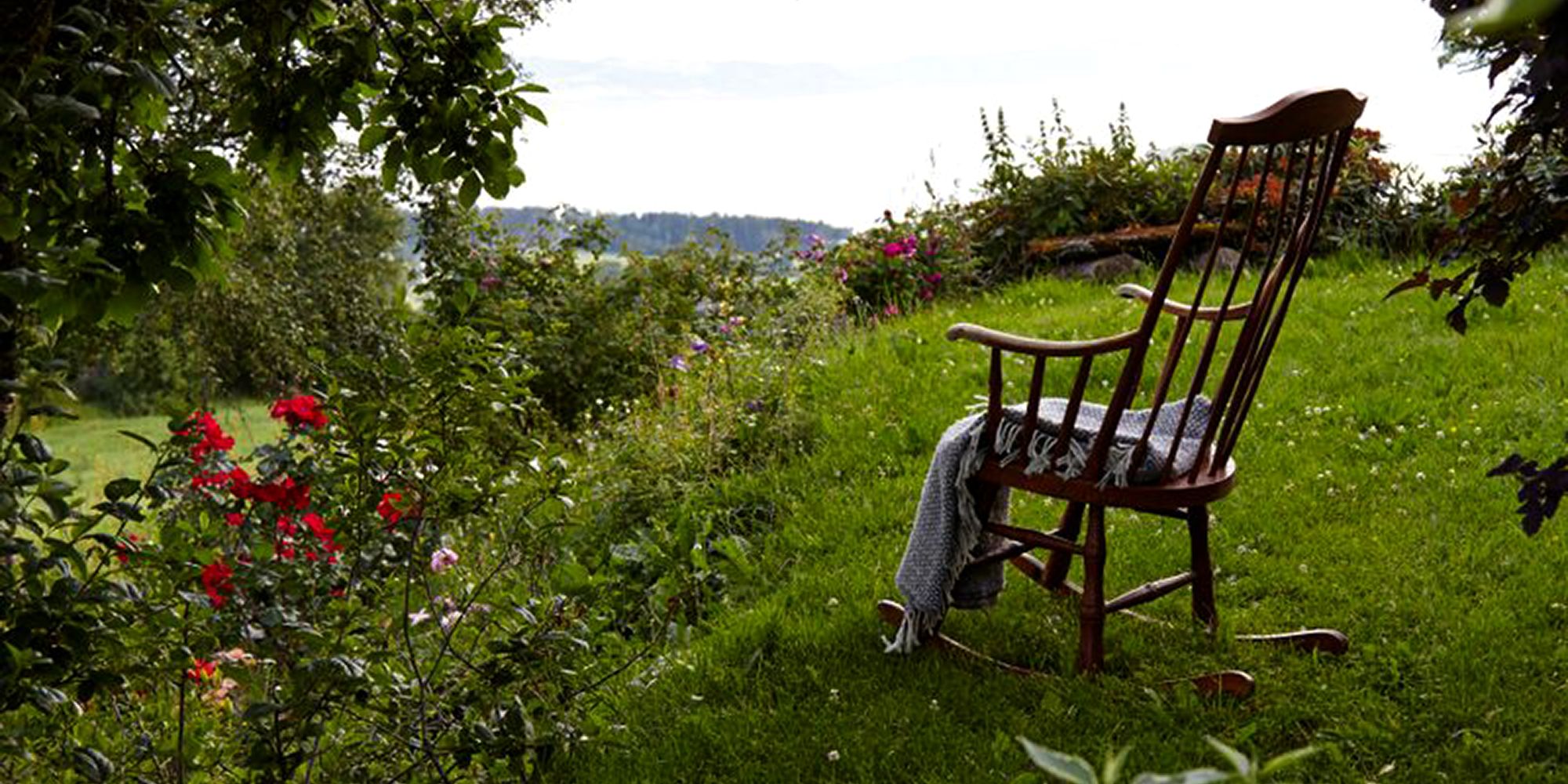 Husfrua gårdshotell - medlem av Den Gyldne Omvei på Inderøy - hagen
