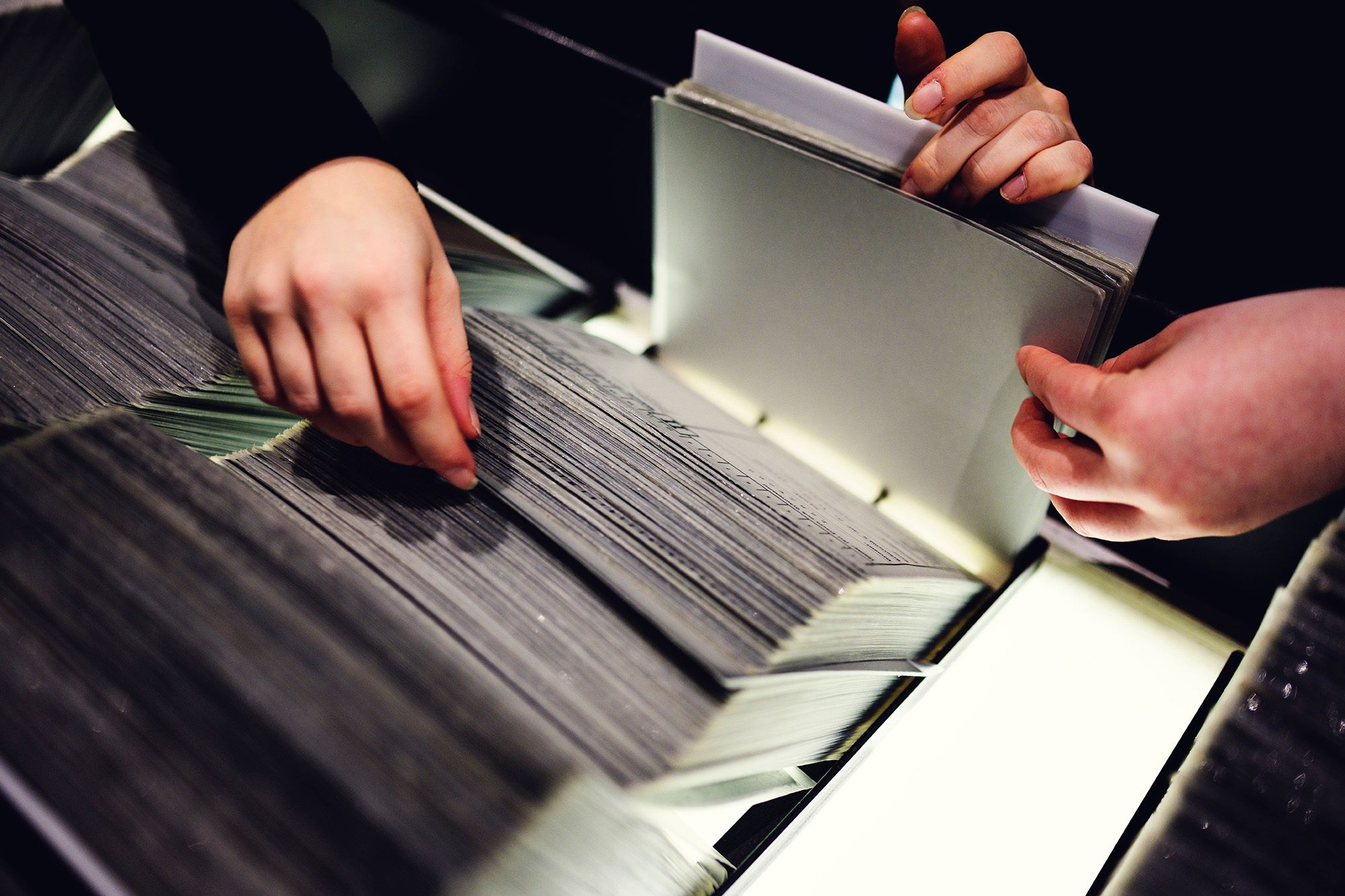 Kartotekene over innsatte under 2. verdenskrig