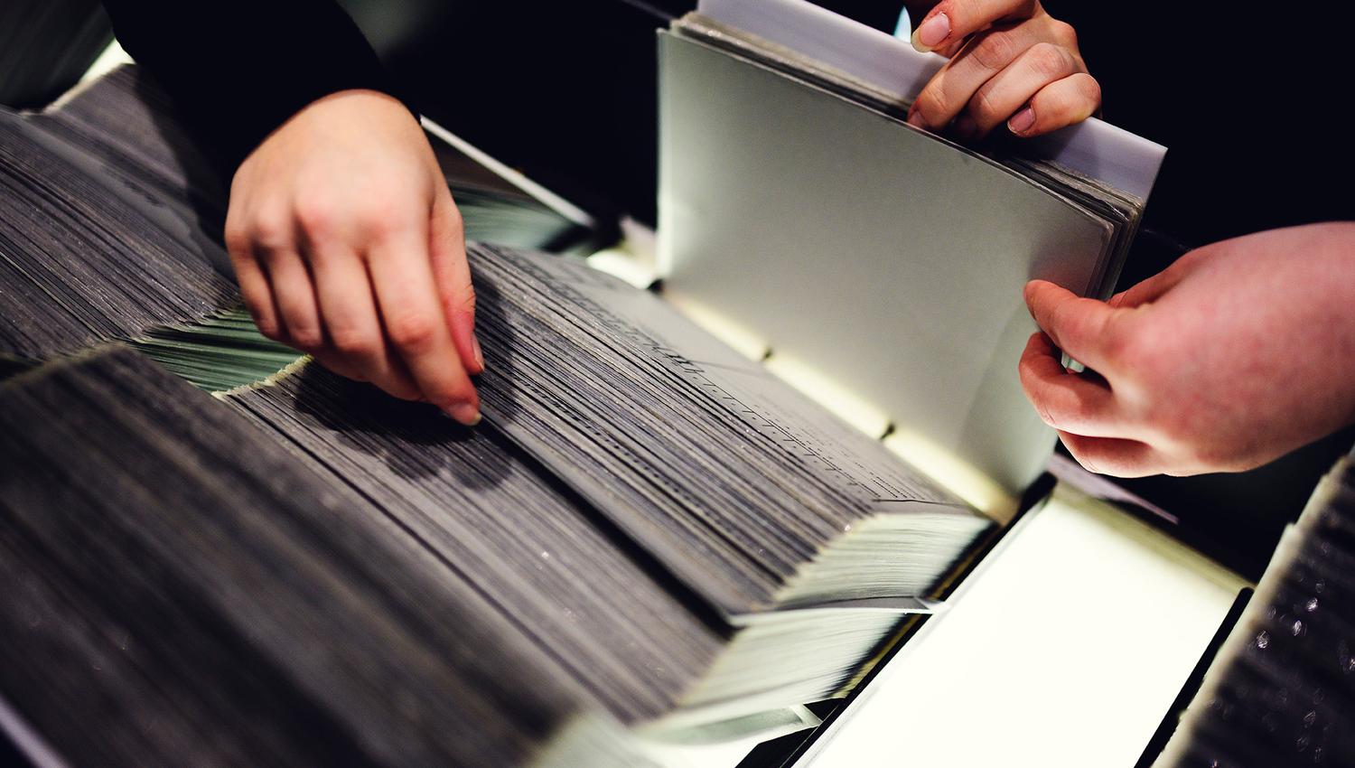 Kartotekene over innsatte under 2. verdenskrig