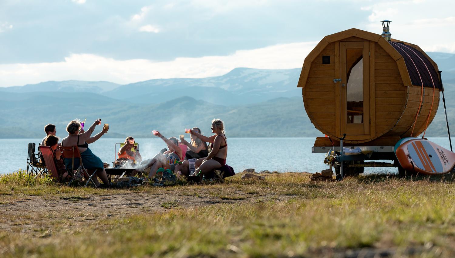 Sauna in Ustaoset in summer.