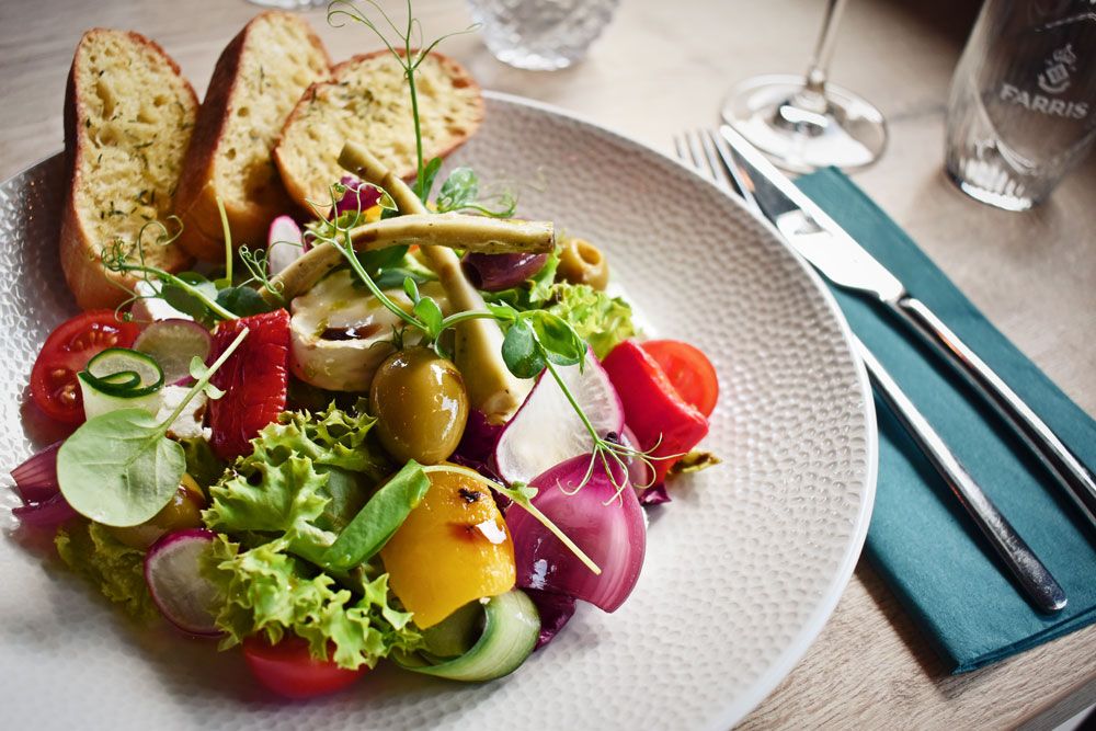 French-inspired dishes are served at Merci Restaurant in Porsgrunn 
