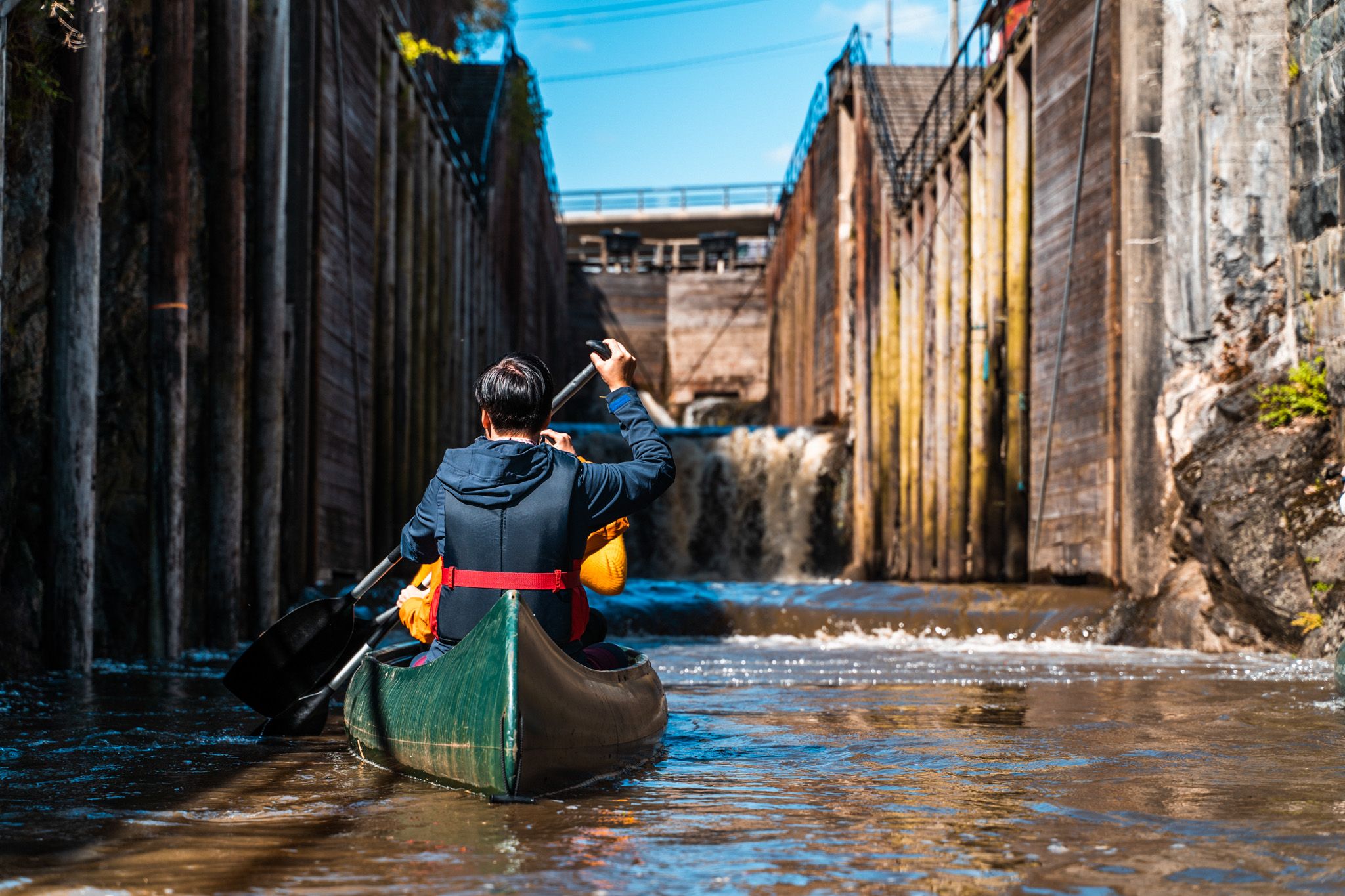 Kanopadling Ørje sluser