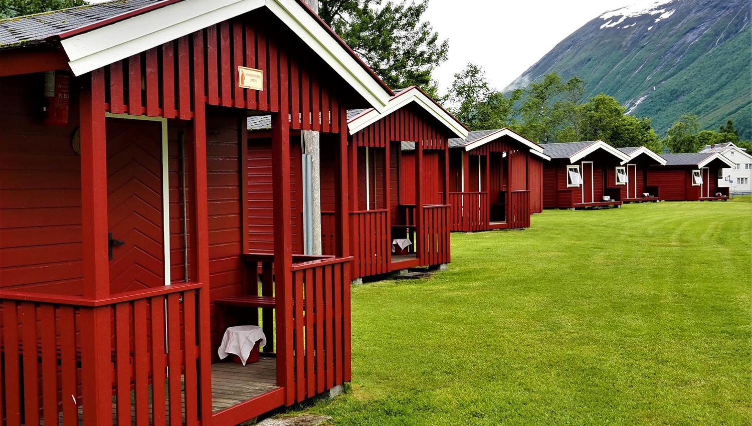 Små og koselige hytter på Gjerde Camping i Valldal