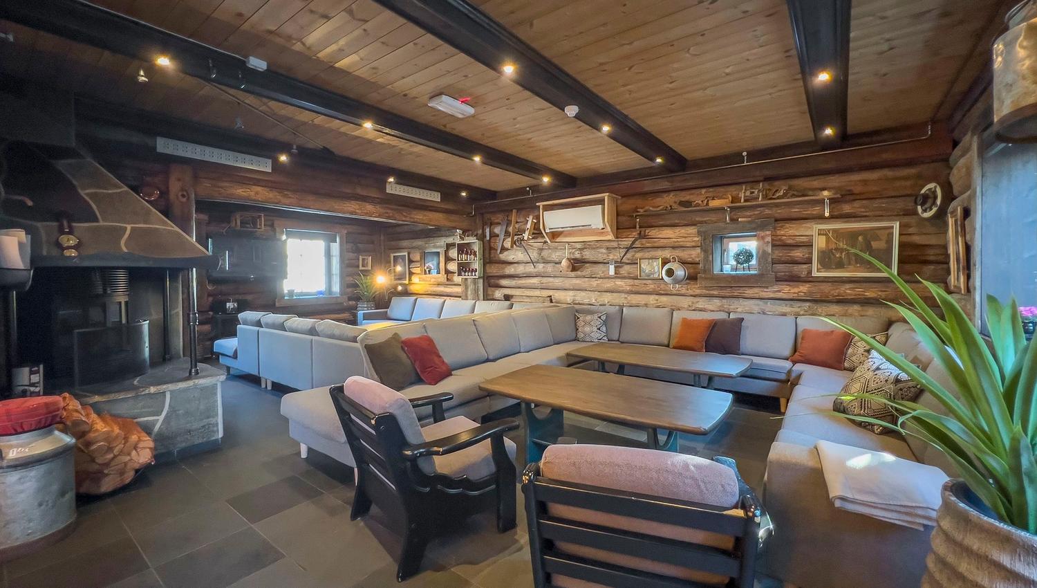 Living room with and sofas.
