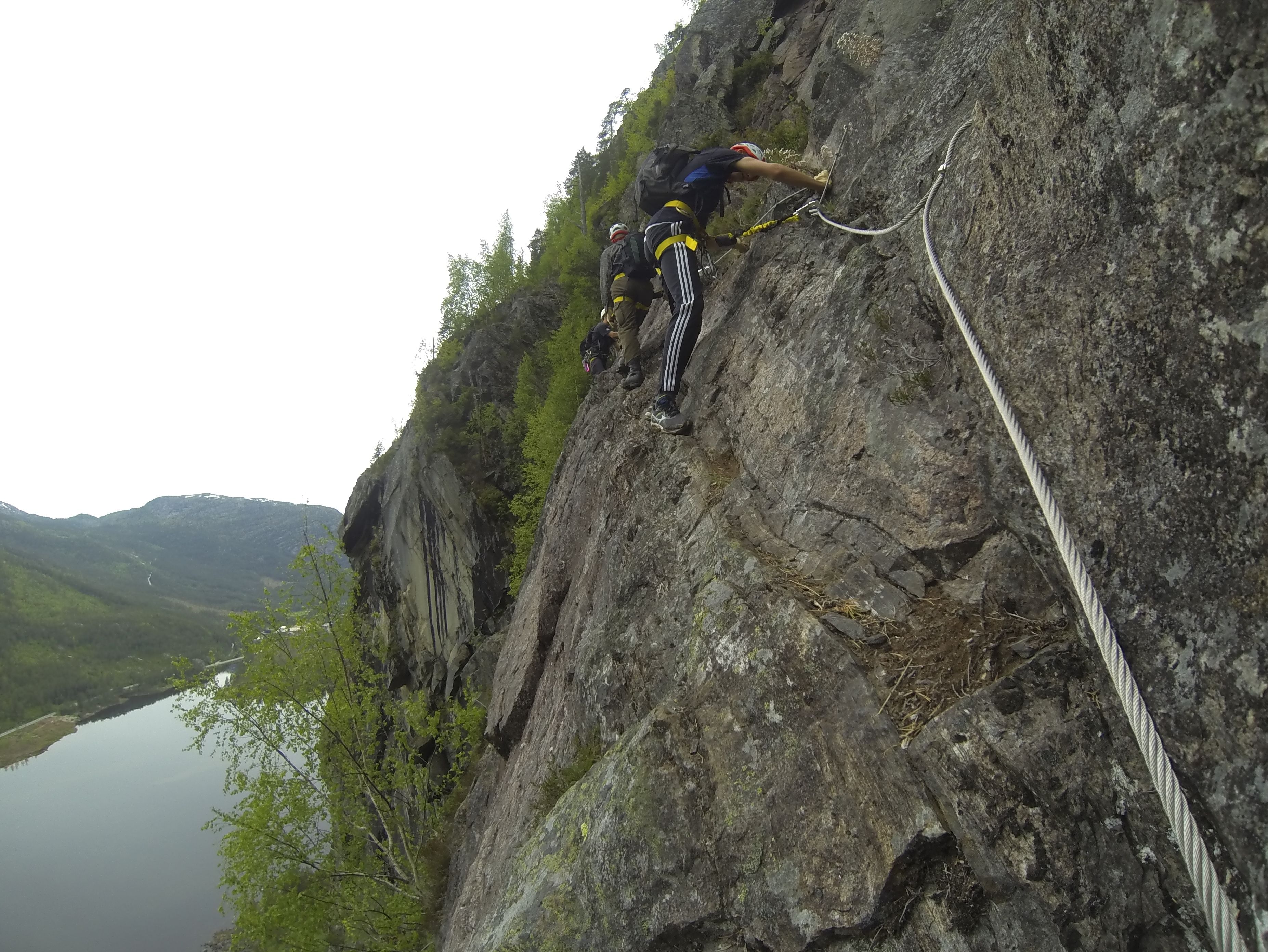 Via ferrata Straumsfjellet, Valle