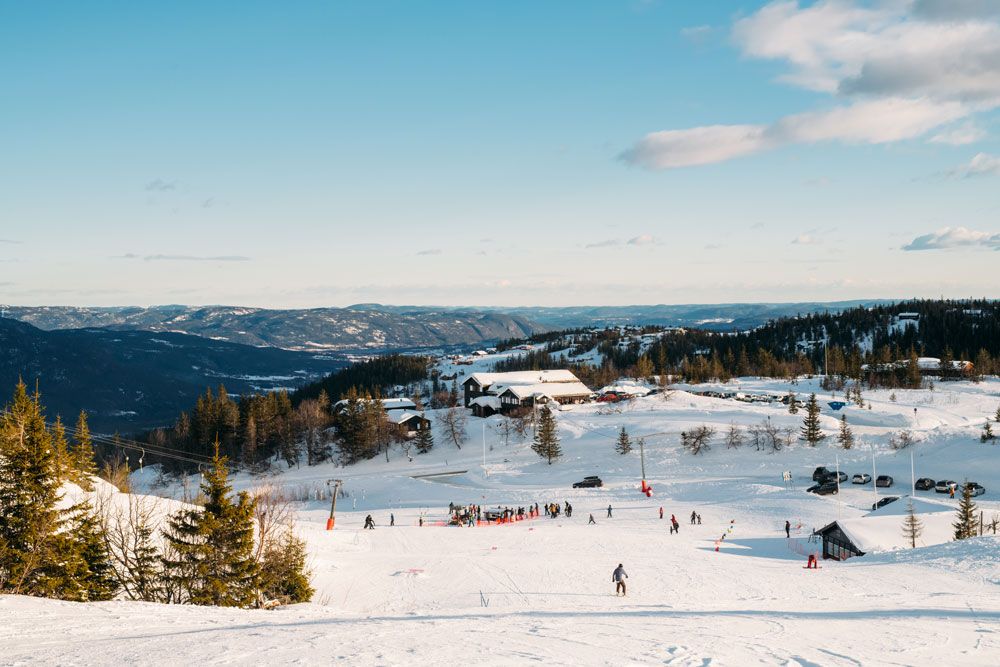 alpinbakke på Lifjell skisenter