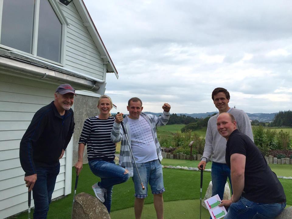 Team building at Minigolfen familiepark on Karmøy