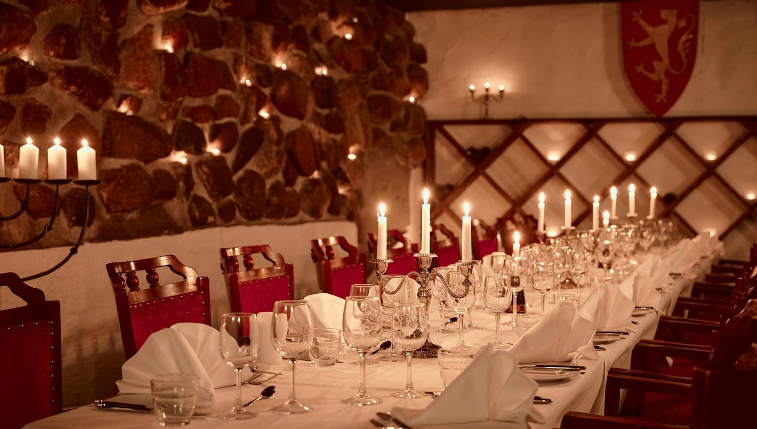 Privat rom og middag for spesielle arrangementer