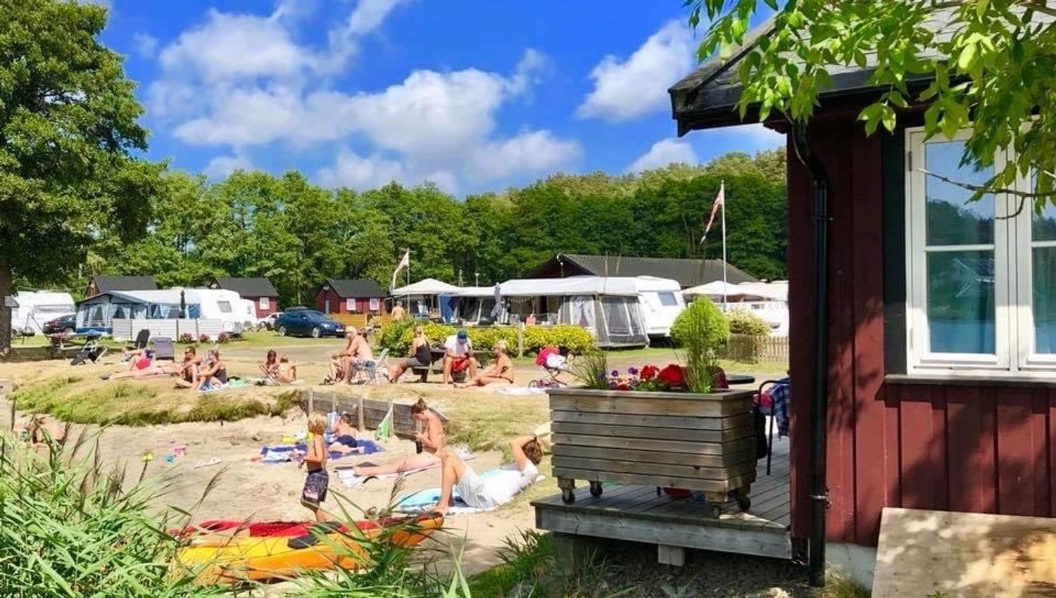 stranda på Nidelv Camping