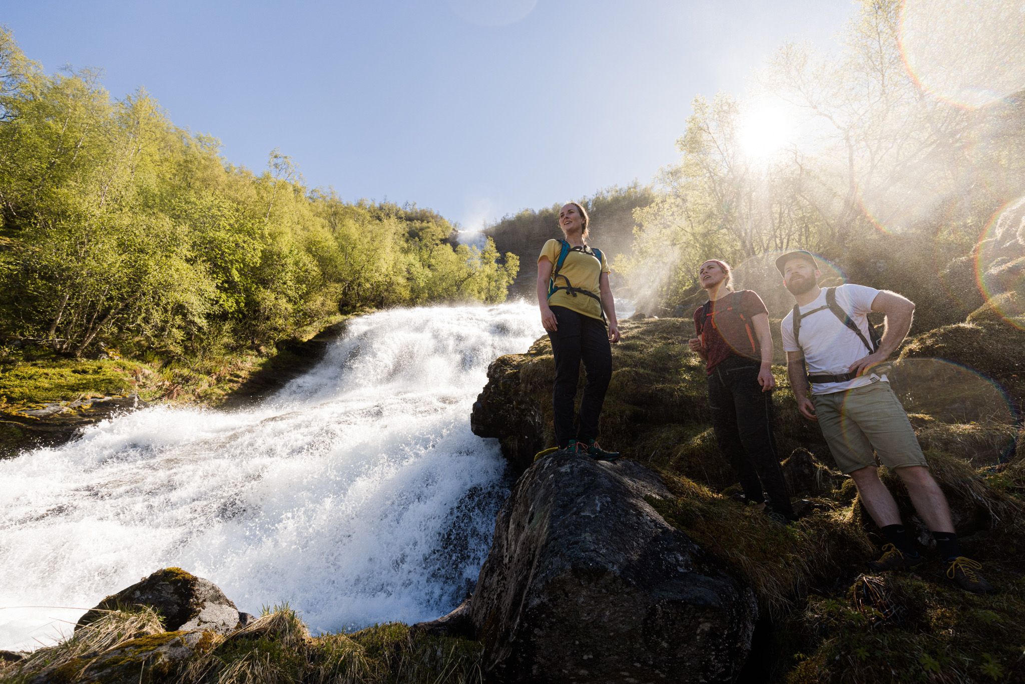 Between waterfalls, there is also a view of the Geirangerfjord