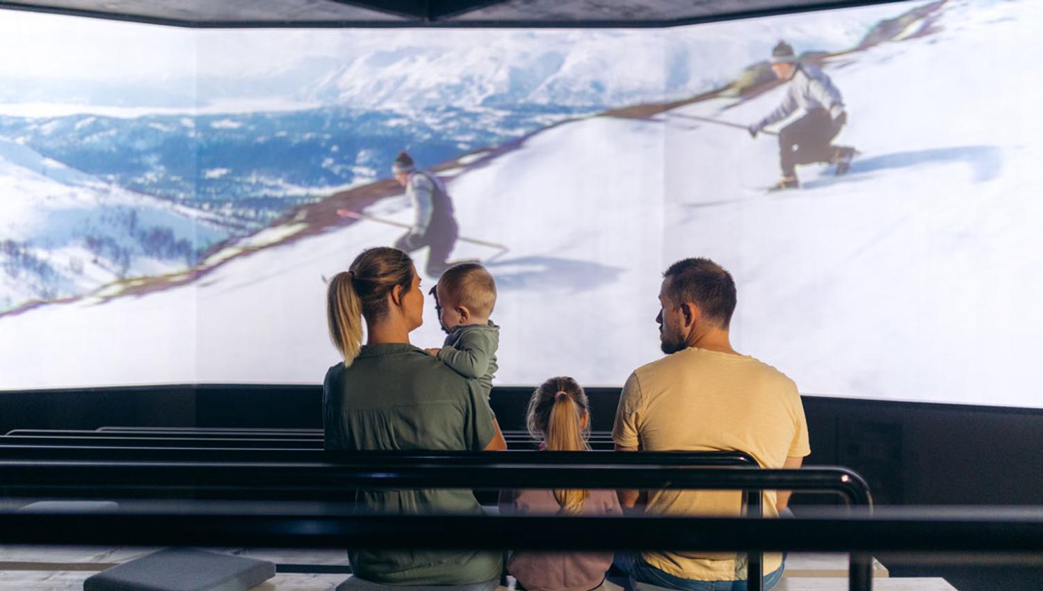 From the cinema, skimovie from three big screens