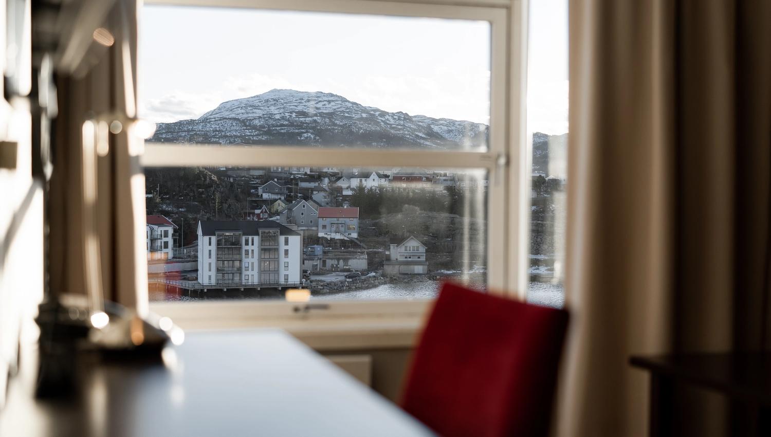 Utsikt fra rom på Scandic Kristiansund
