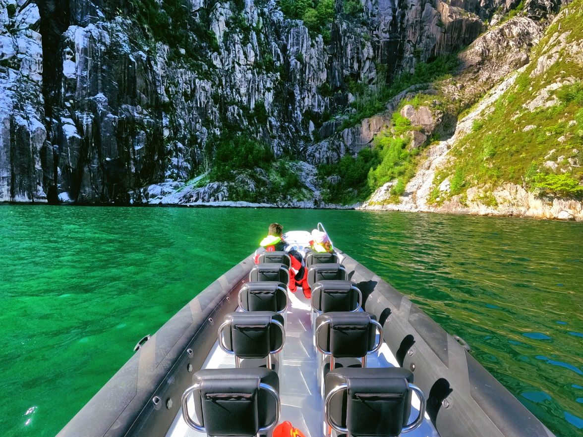 Enjoy the lush green Lysefjord