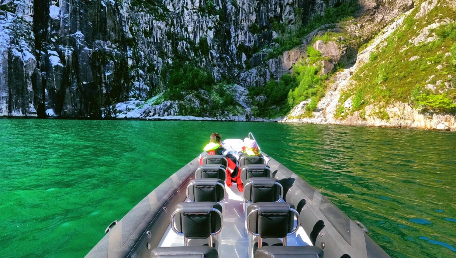 Enjoy the lush green Lysefjord
