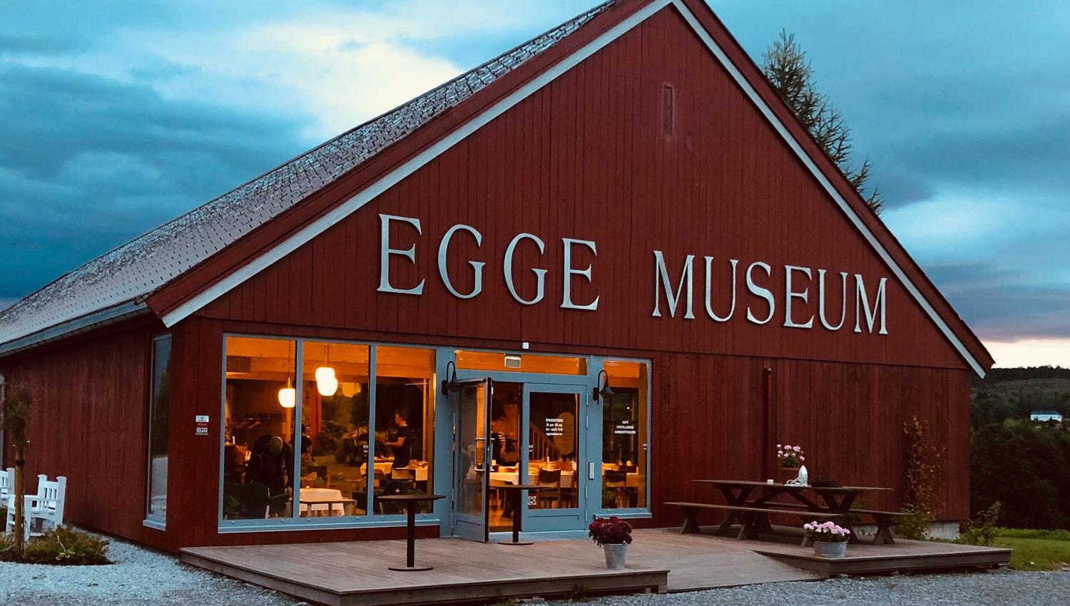 Egge Museum - den nyoppusede bygningen sett utenfra