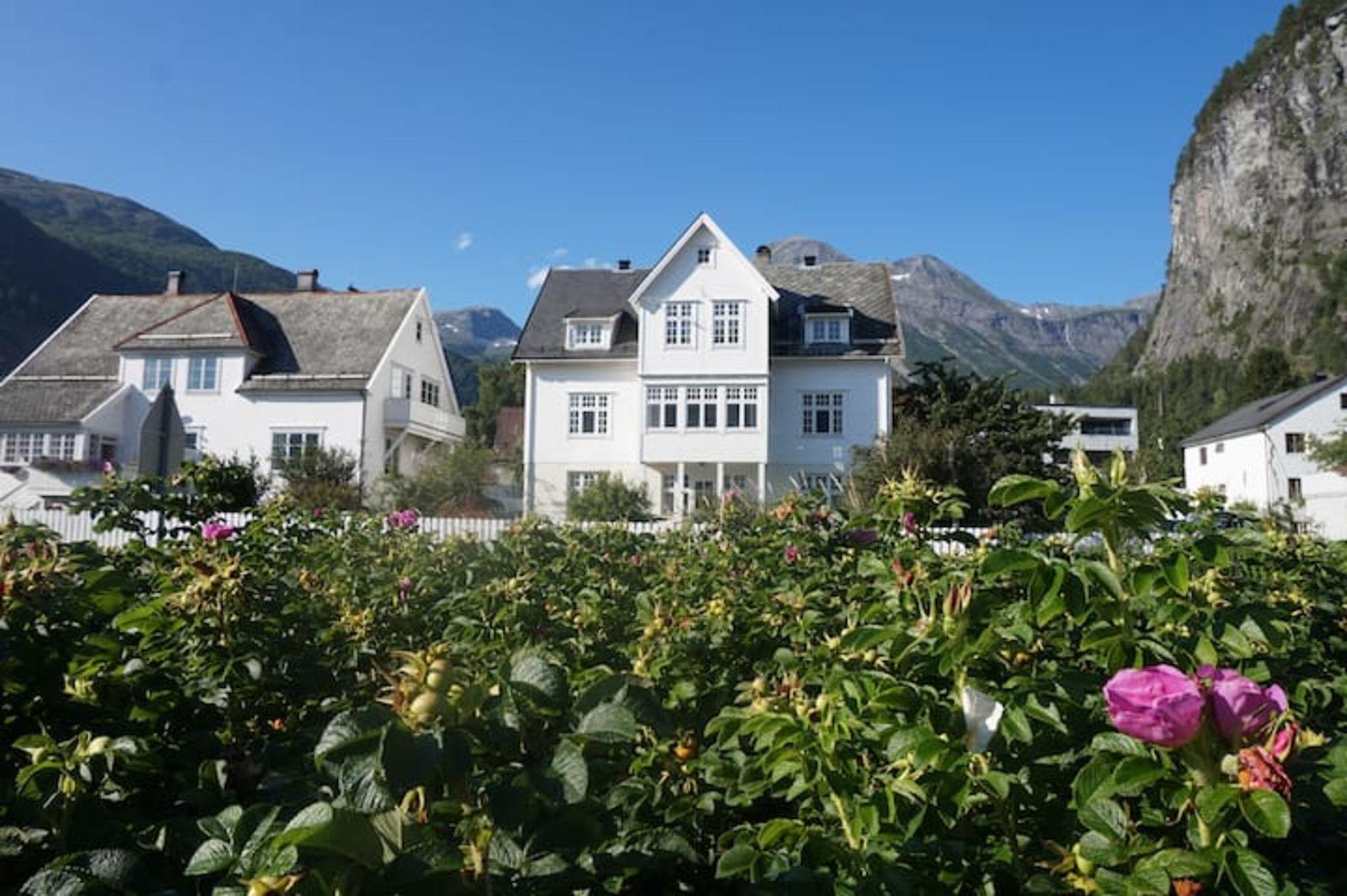 Idyllisk beliggenhet i Valldal sentrum, nært fjorden og fjella.
