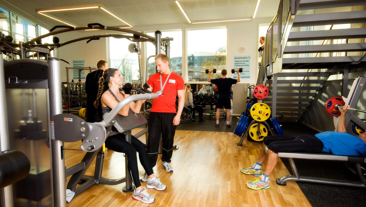 Treningsrom hos Dampsaga bad og gym