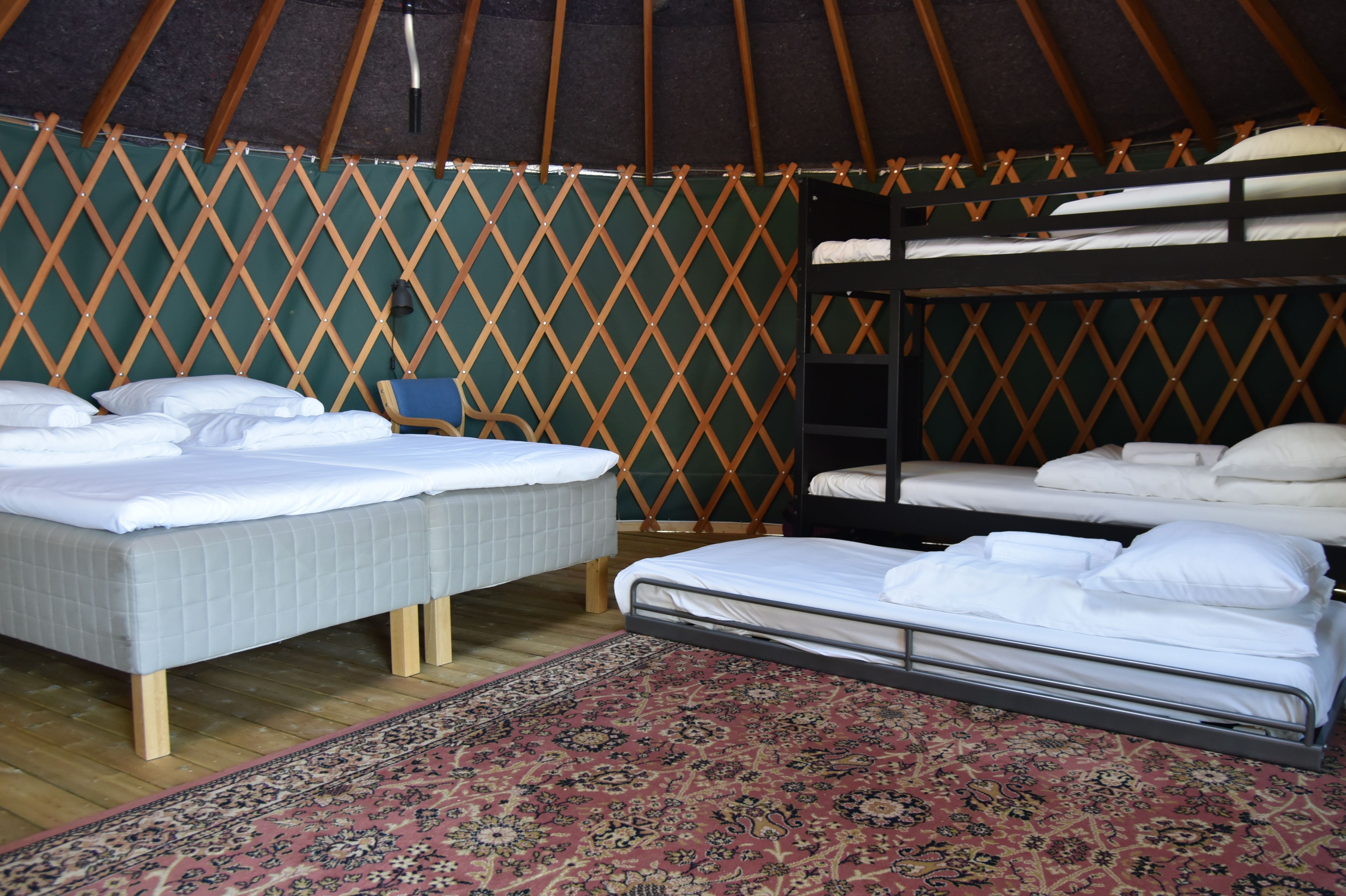 Yurter i Mineralparken