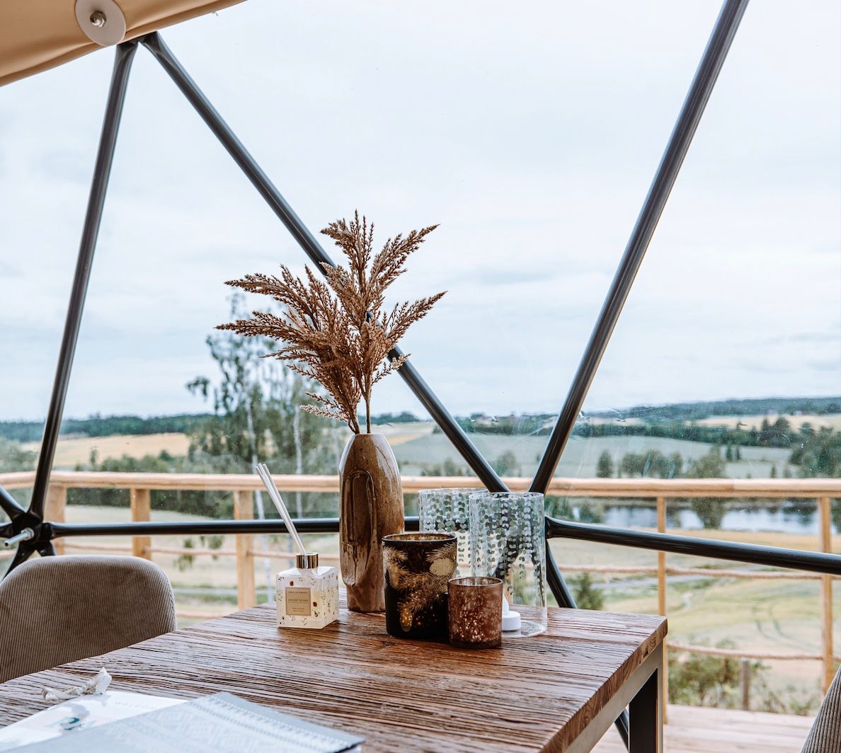The view from the Dome with the river Vorma 