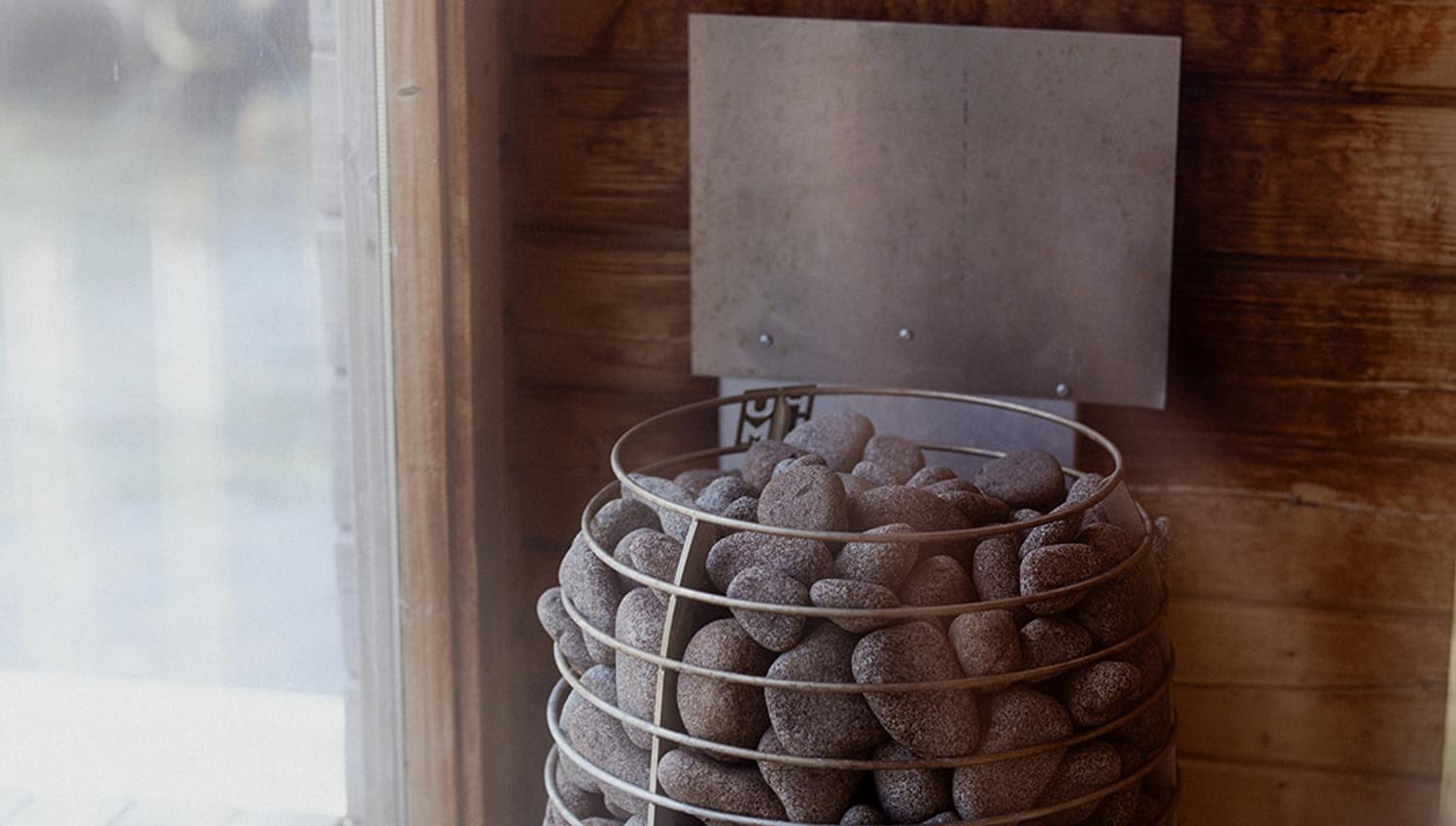 Sauna with fjord view – part of the wellness experience at Hotel Sundal.