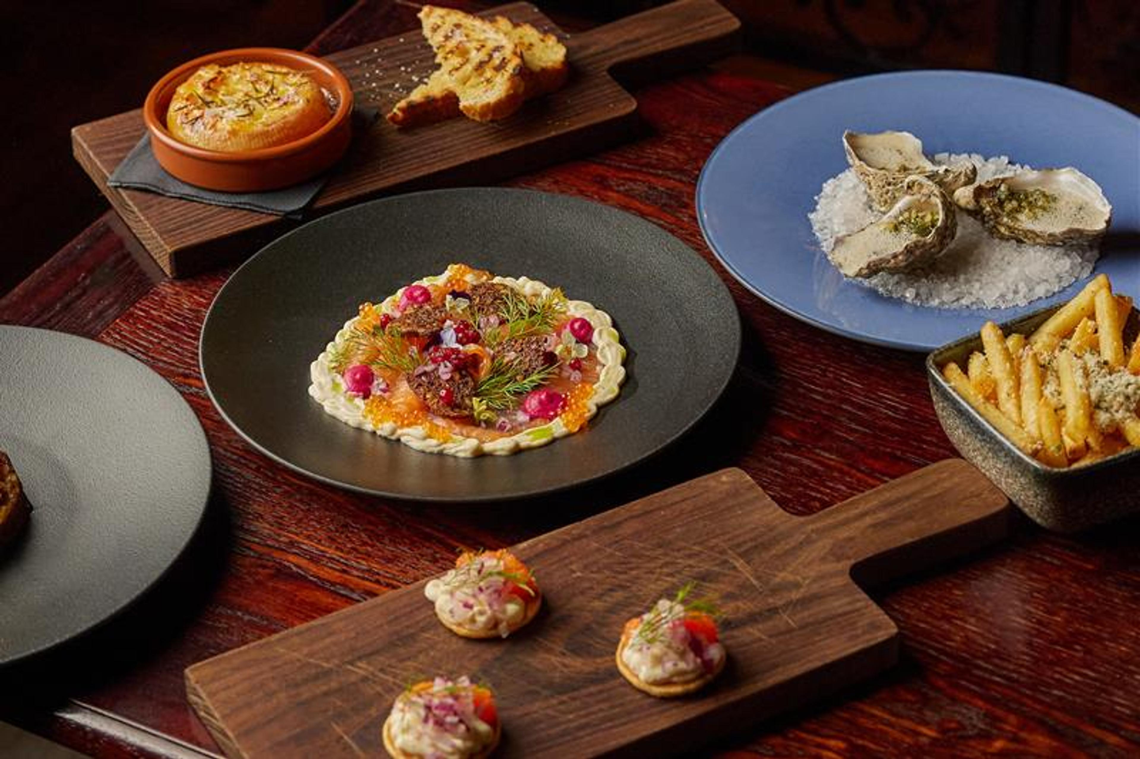 Detalj av diverse matretter