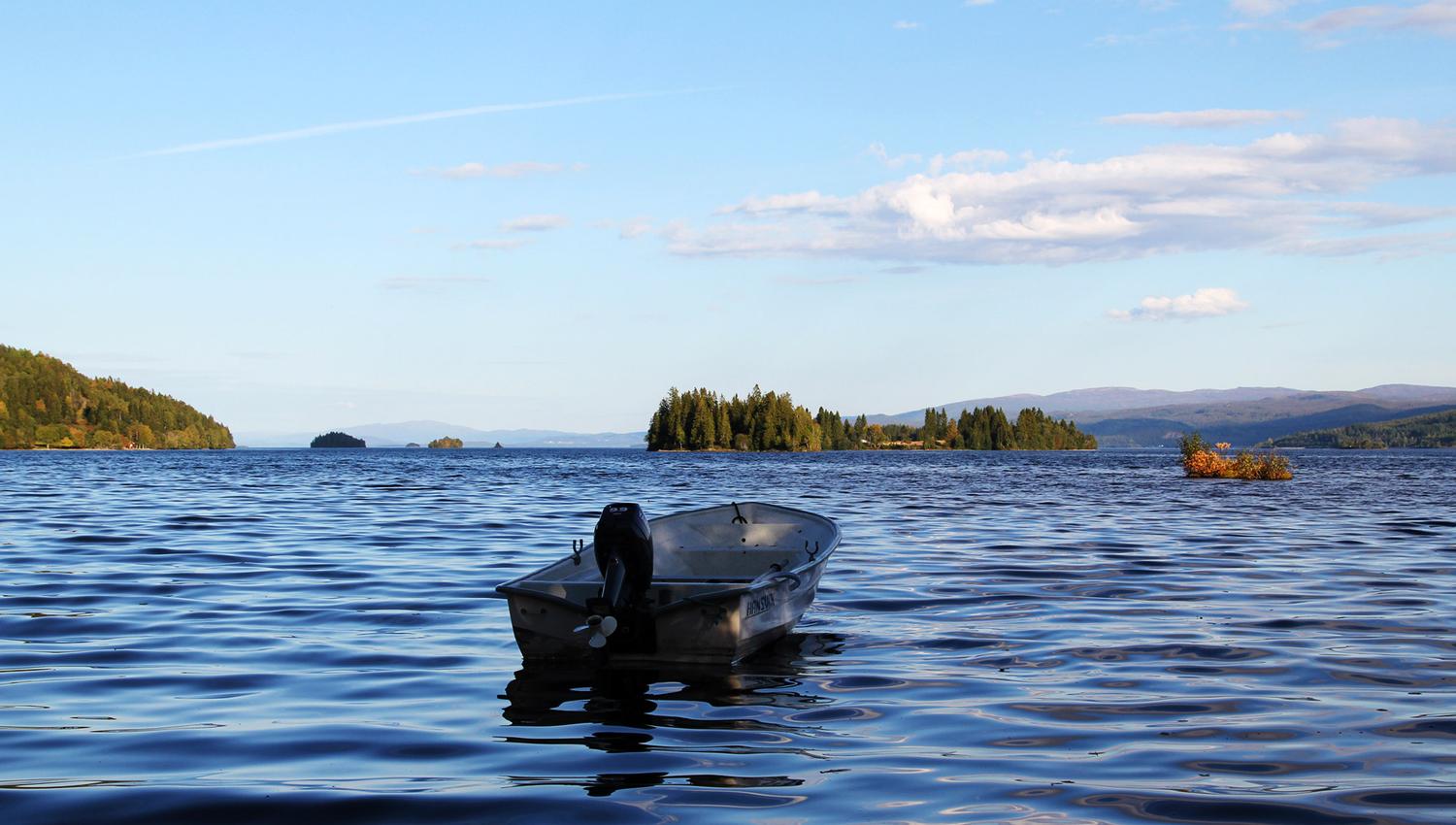 Boats for hire at the camping place