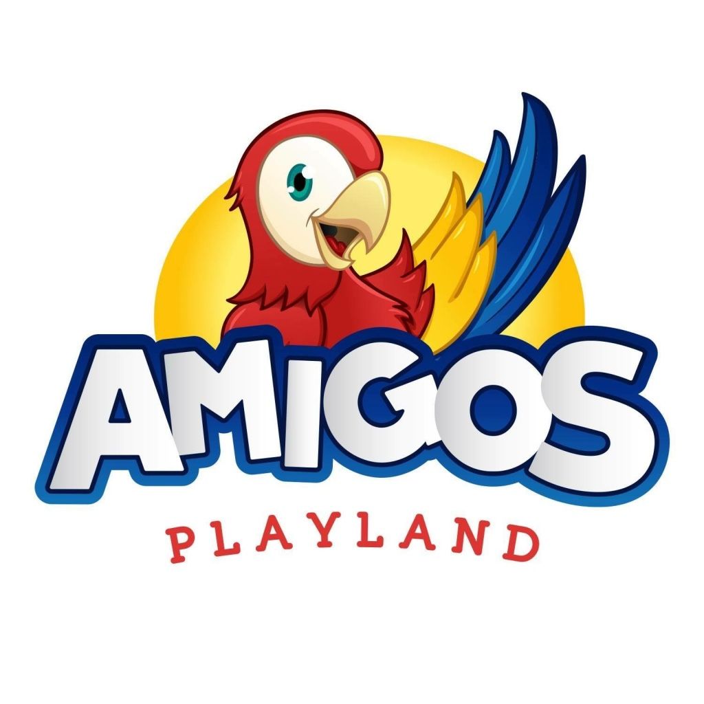 Amigos logo - en fargerik papegøye