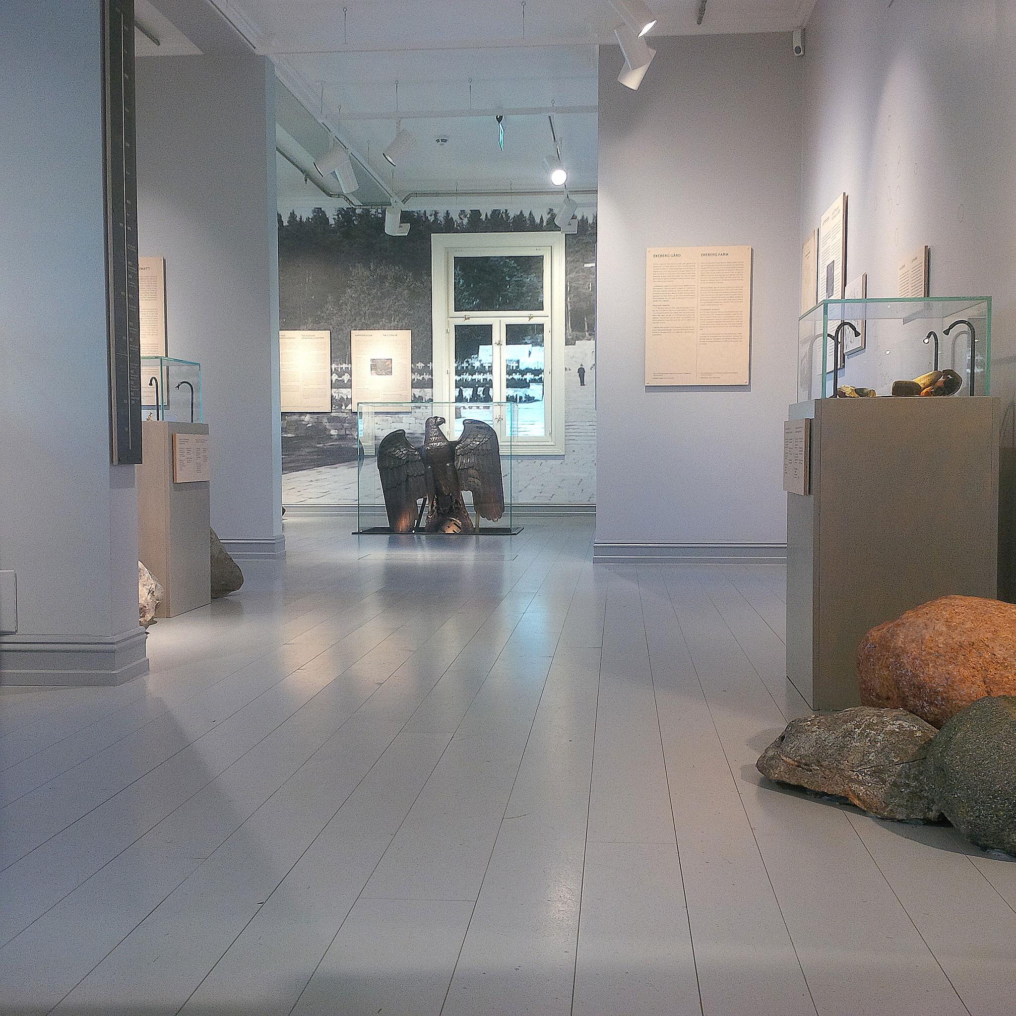 Interiør av en utstilling.