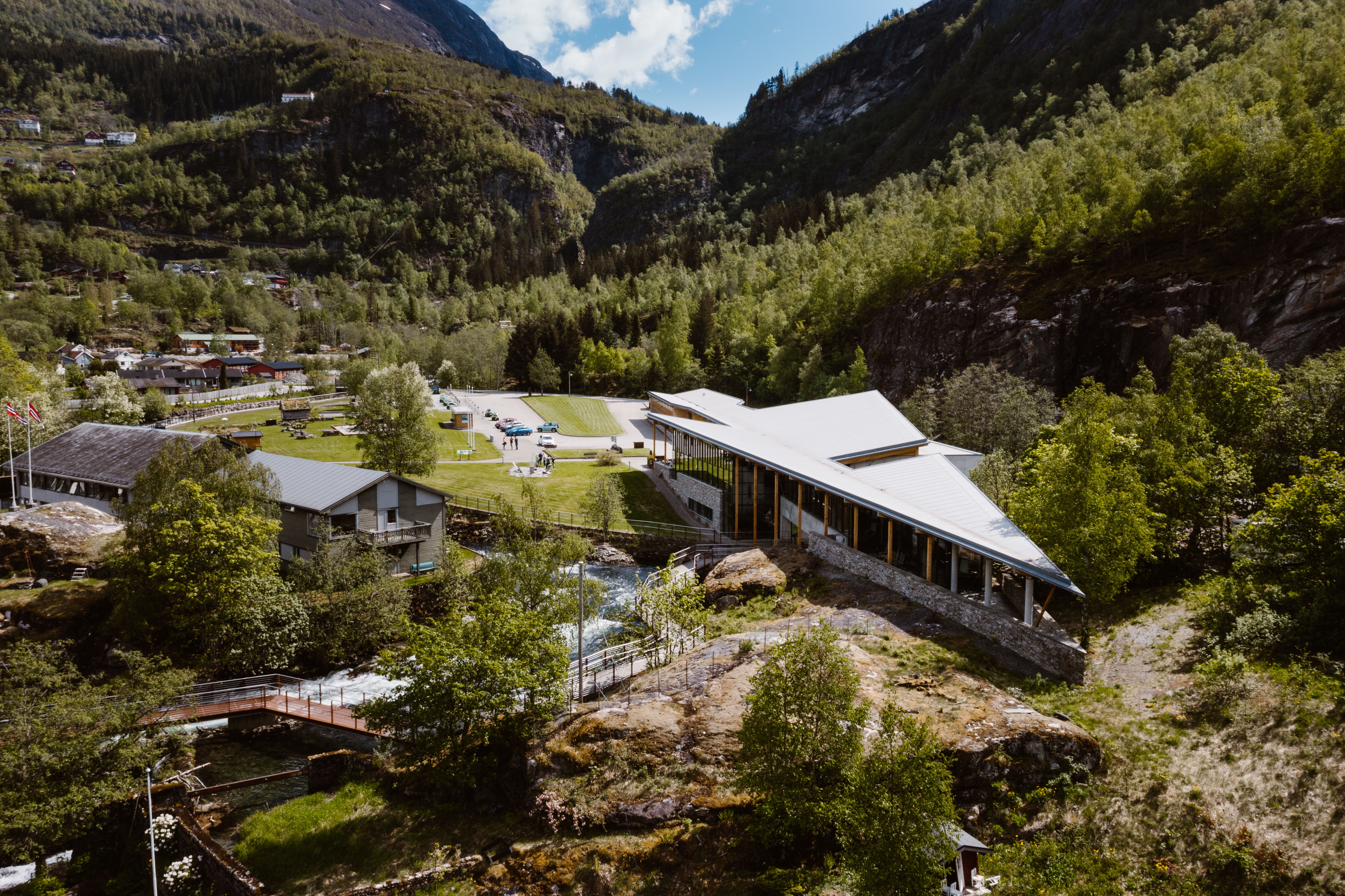 Uteareal ved Norsk Fjordsenter
