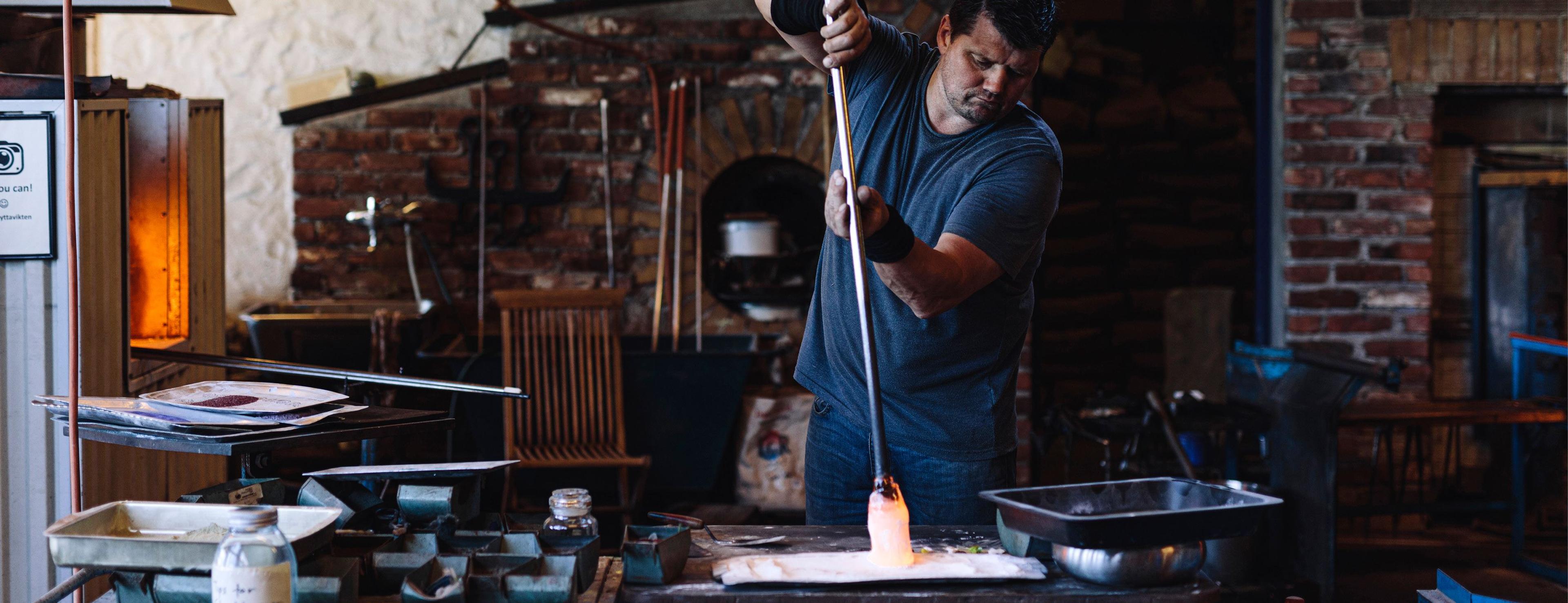 Glasshytta på Vikten