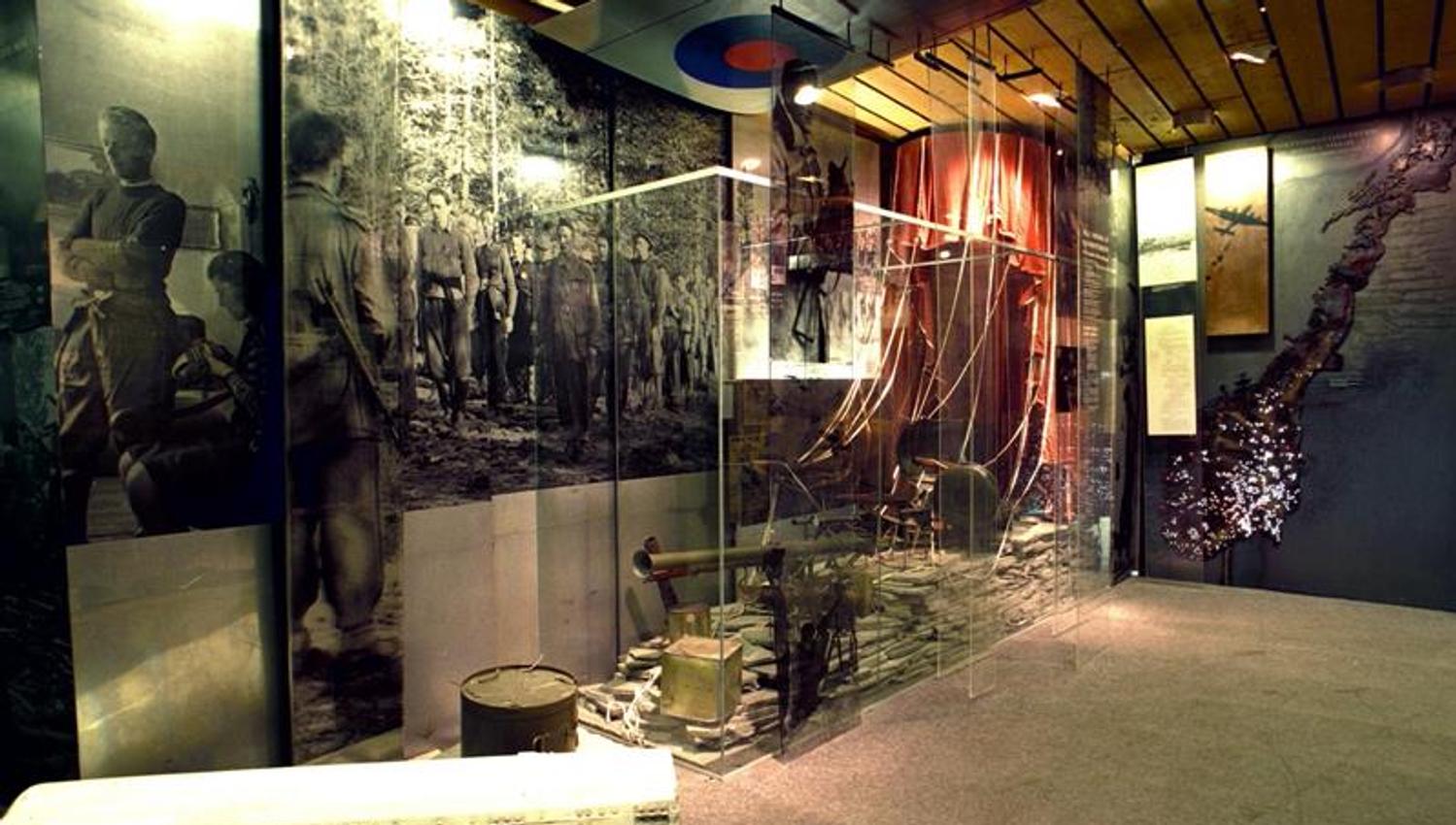 Vitrine i utstillingen