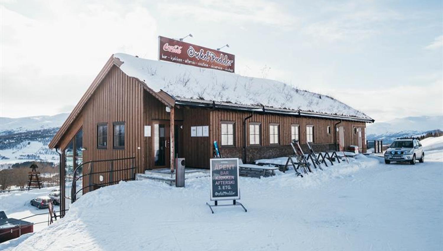 Onkel Pudder ligger flott til i Vangslia, Oppdal Skisenter.