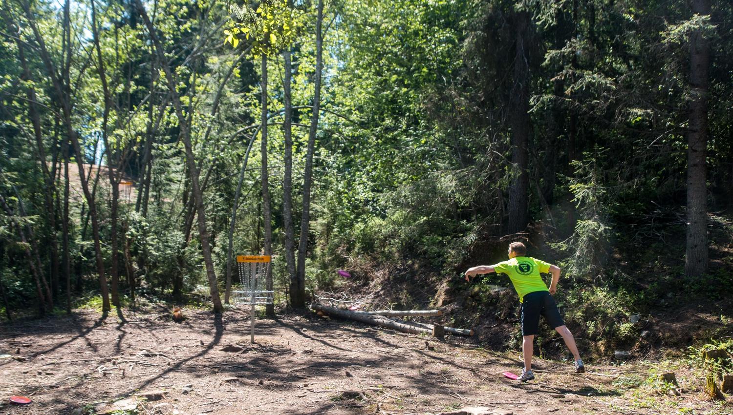 Frisbeegolf i Gjøvik - putt