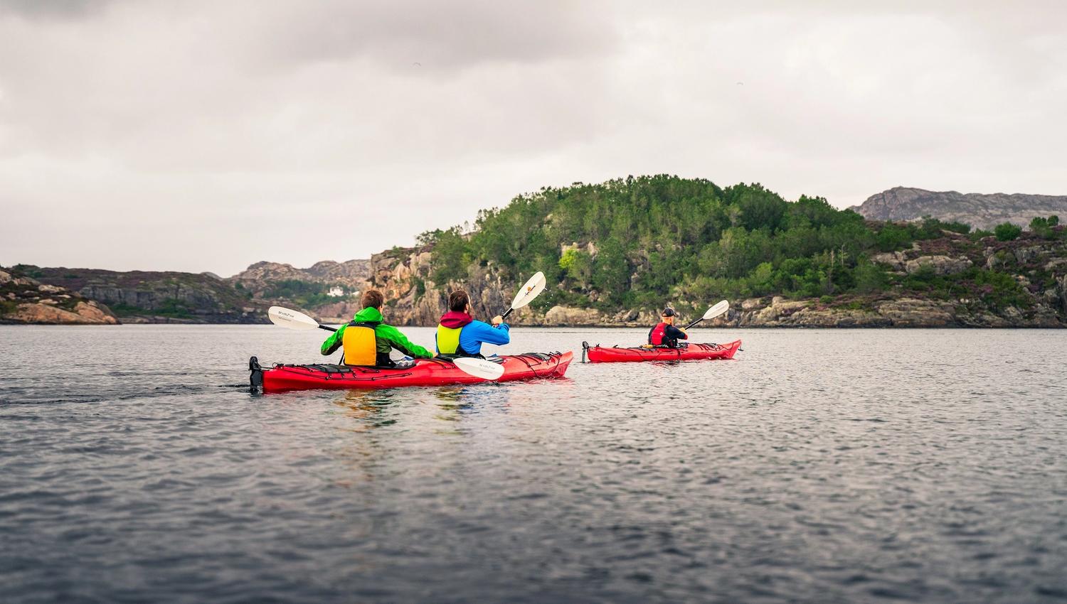 Guided kayak trip in Øygarden