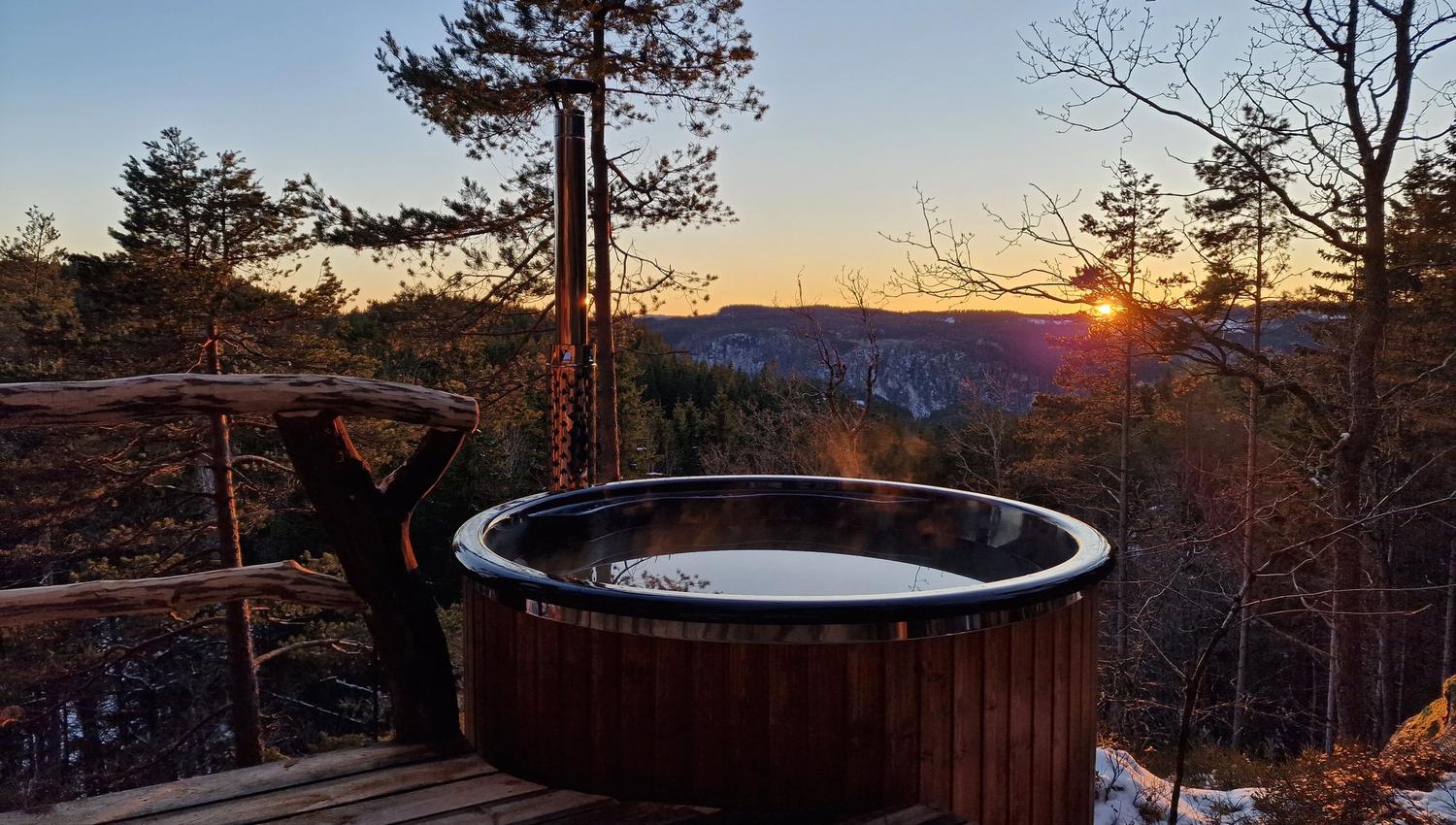 Sunset hottub