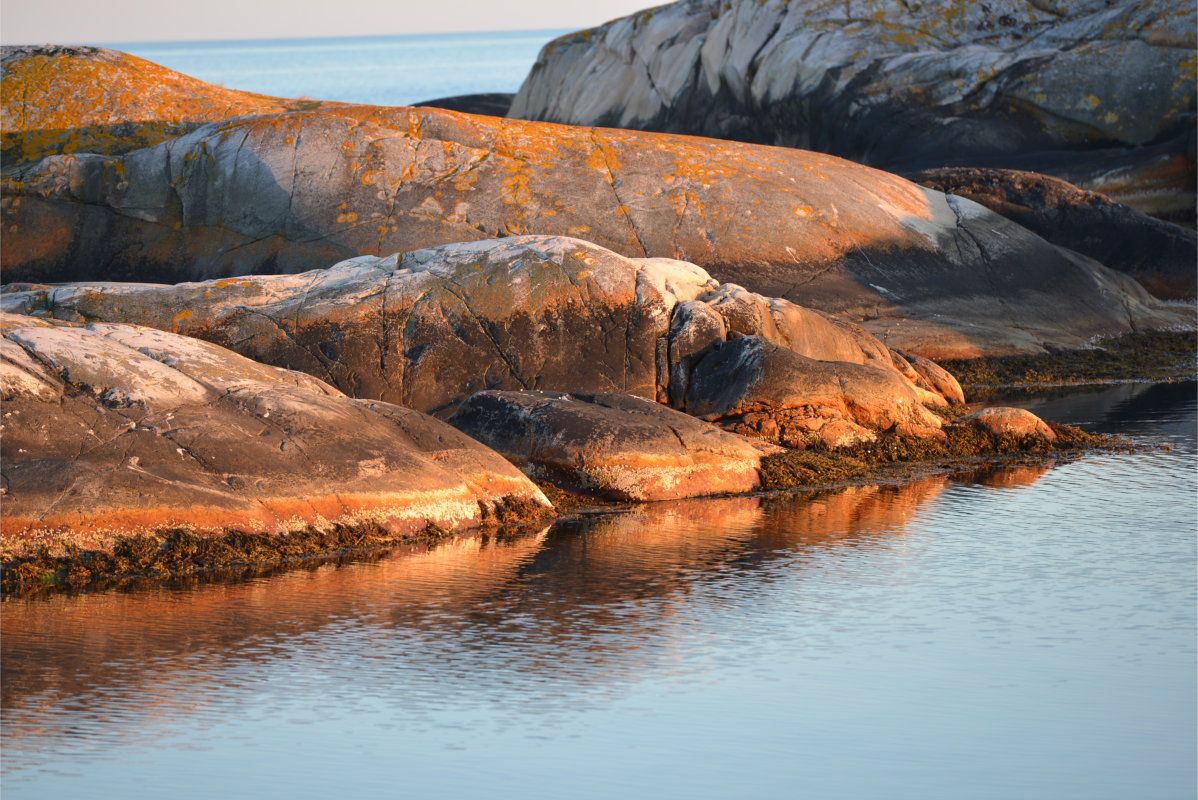 Varmt svafjell i solnedgang. Østre Rauane