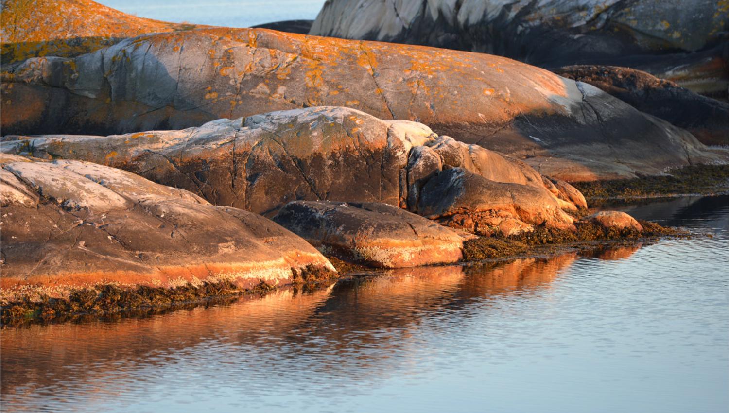 Varmt svafjell i solnedgang. Østre Rauane