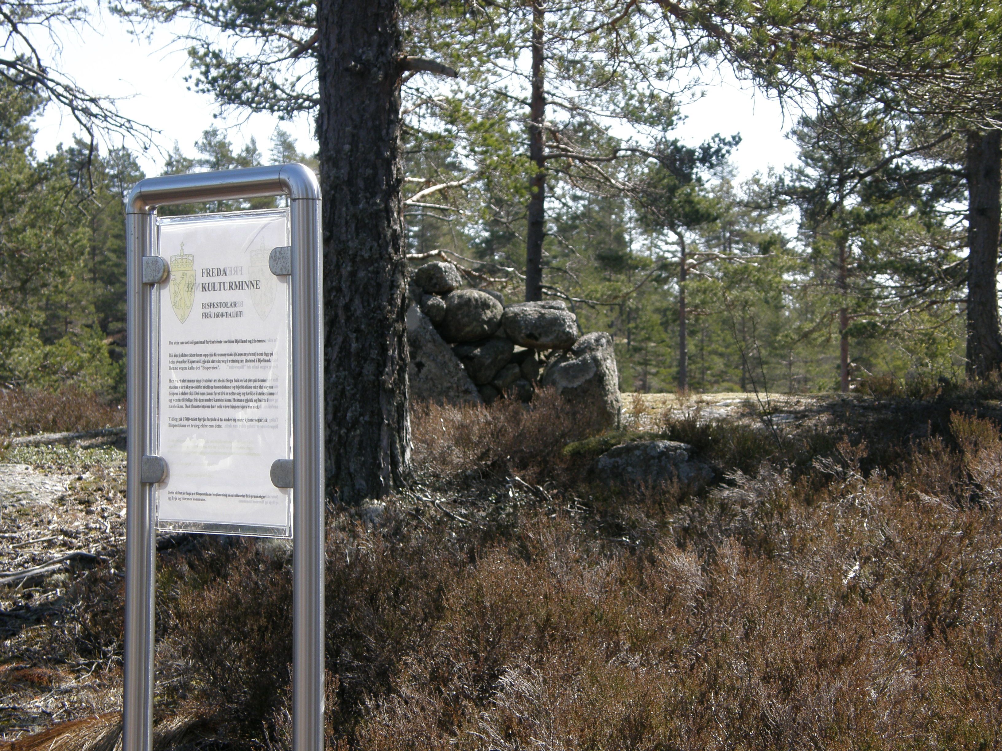 Naturlig rasteplass for biskopen