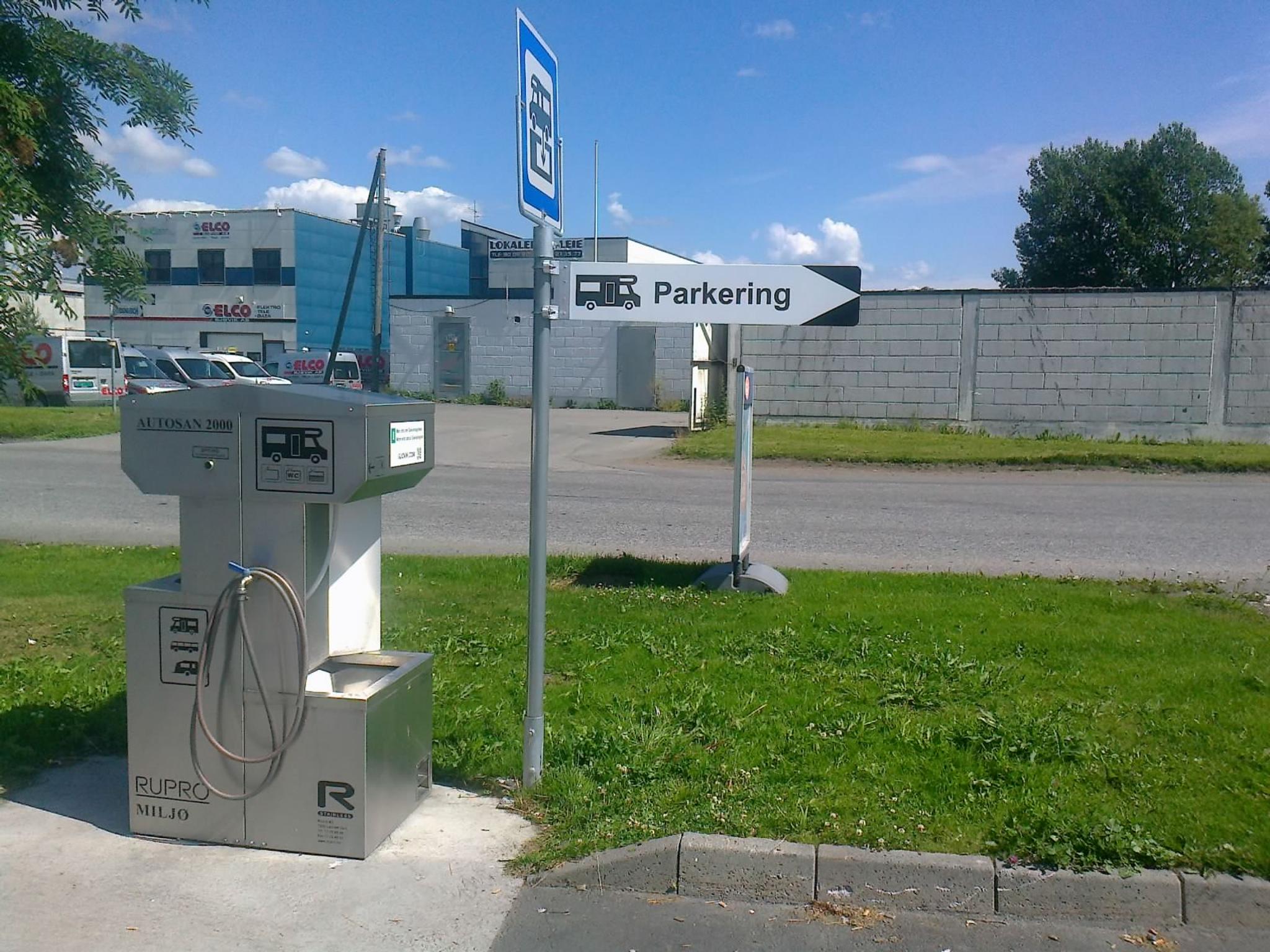 Tømmestasjon for bobiler i Gjøvik - Statoil Mjøsstranda