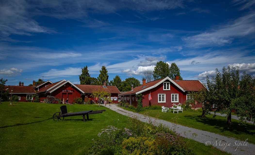 the houses at Øvre Verket in Ulefoss 